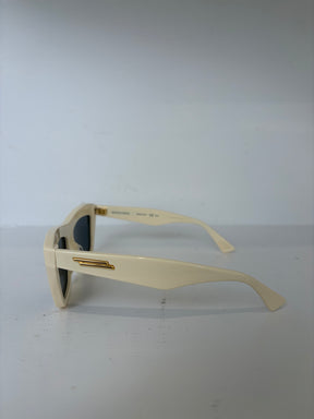 Bottega Veneta Cream Cat Eye Sunglasses