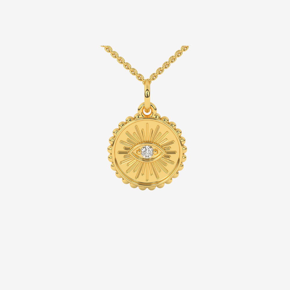 Goldie Paris Mini Evil Eye Token