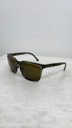 Dolce & Gabbana Green Oversized Square Sunglasses