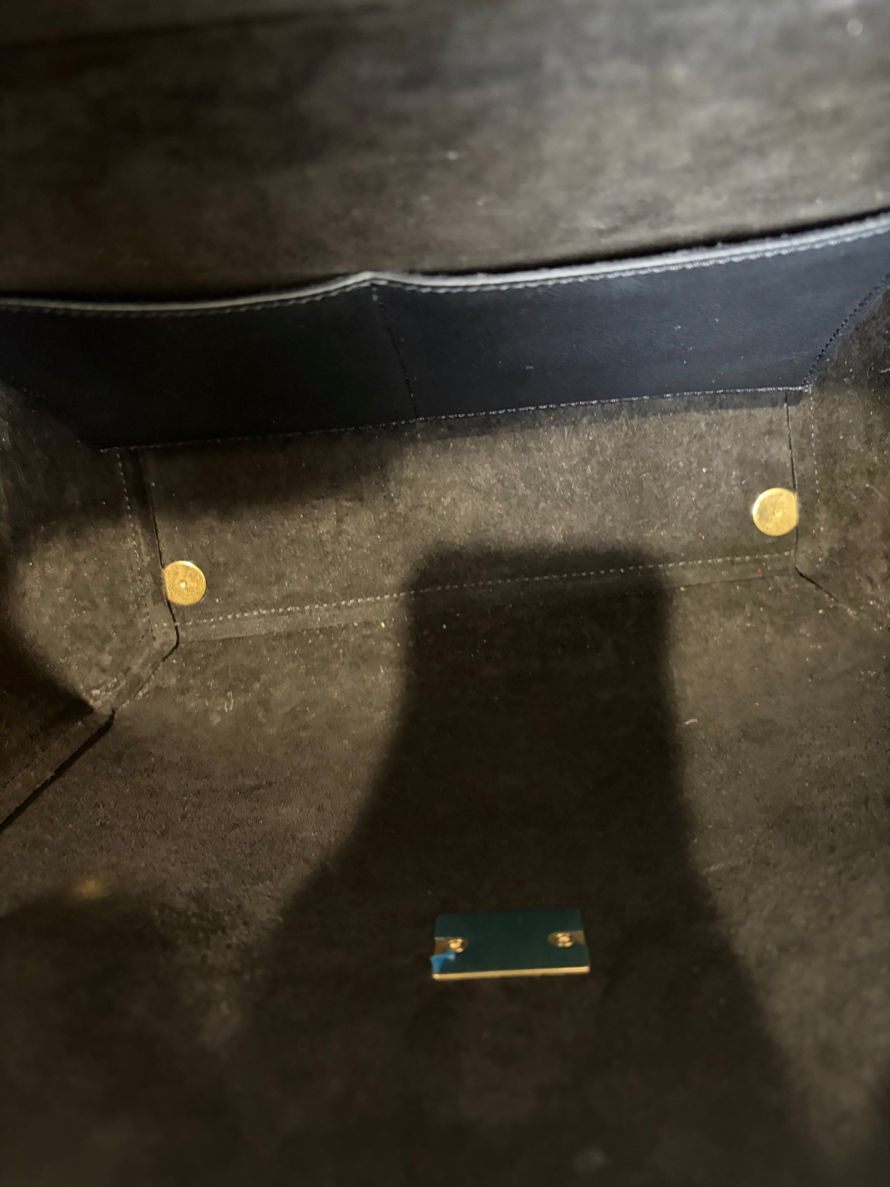 Celine Black Leather Belt Bag with Additional Logo Strap