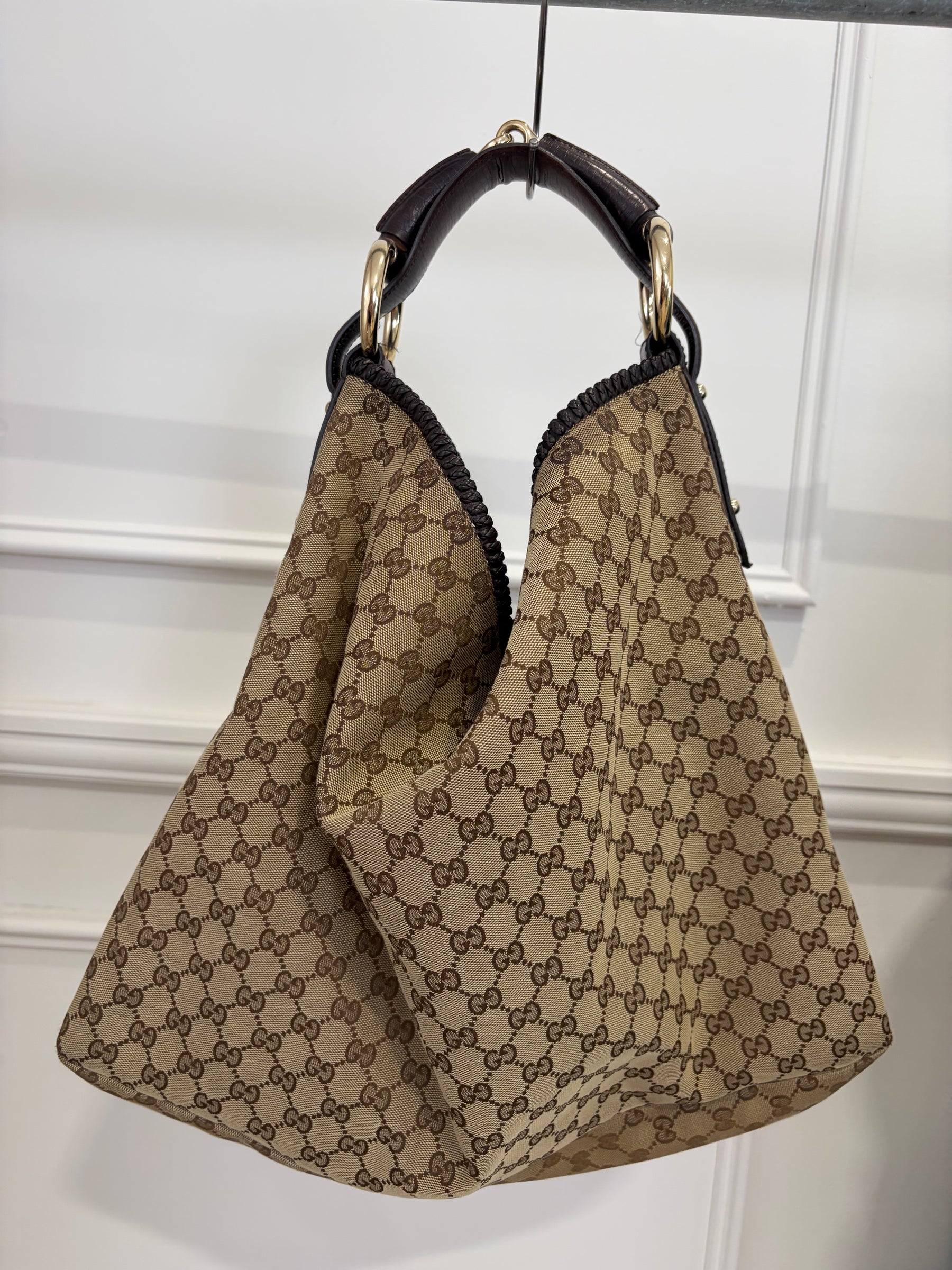 Gucci Monogram Hobo Bag