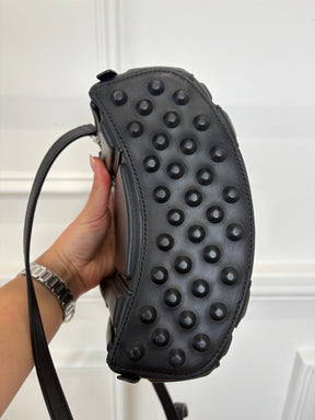 Alexander Wang Black Leather Small Rock Panelled Bag