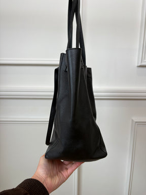 Celine Black Leather Cabas Phantom Tote