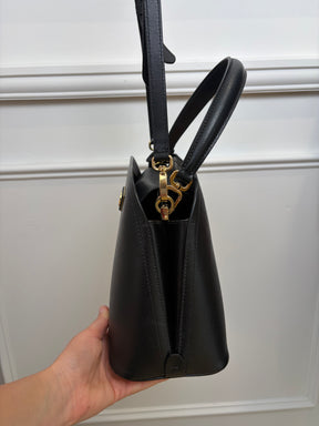 Prada Black Saffiano Leather Matinee Bag