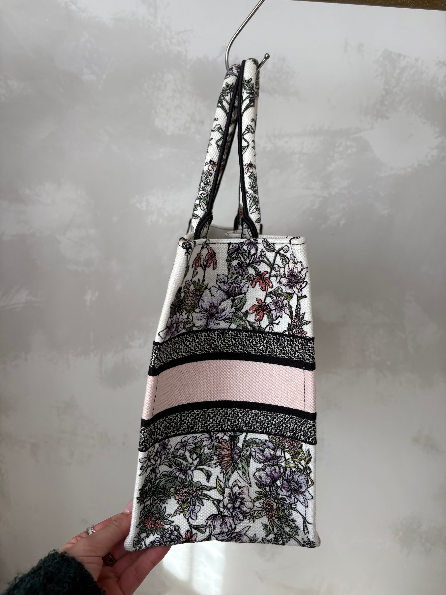 Dior Multicolour Embroidered Canvas Book Tote Medium