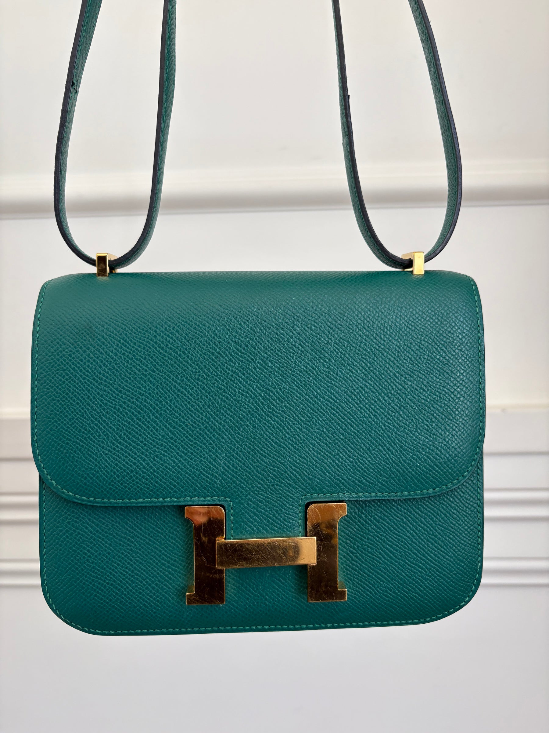 Hermès Constance 18 in Malachite Epsom Leather