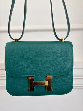 Hermès Constance 18 in Malachite Epsom Leather