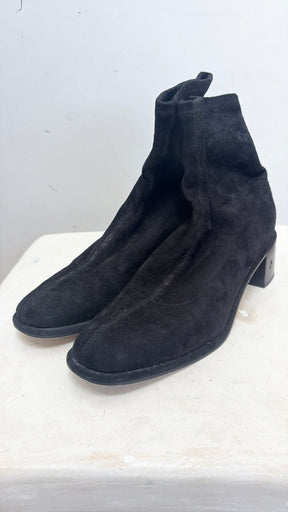 Dear Frances Black Suede Ankle Boots, 39.5