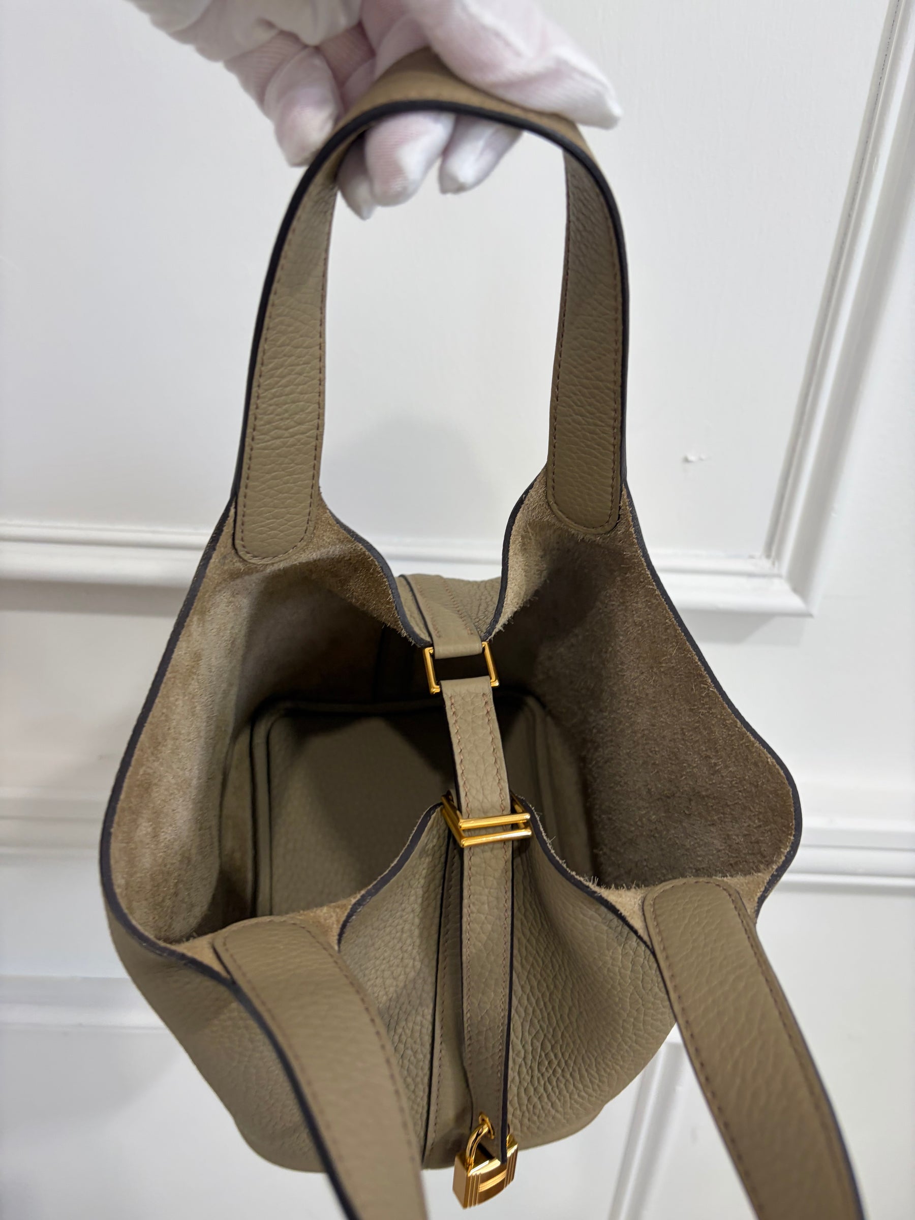 Hermes Sac Picotin Lock 18 In Beige