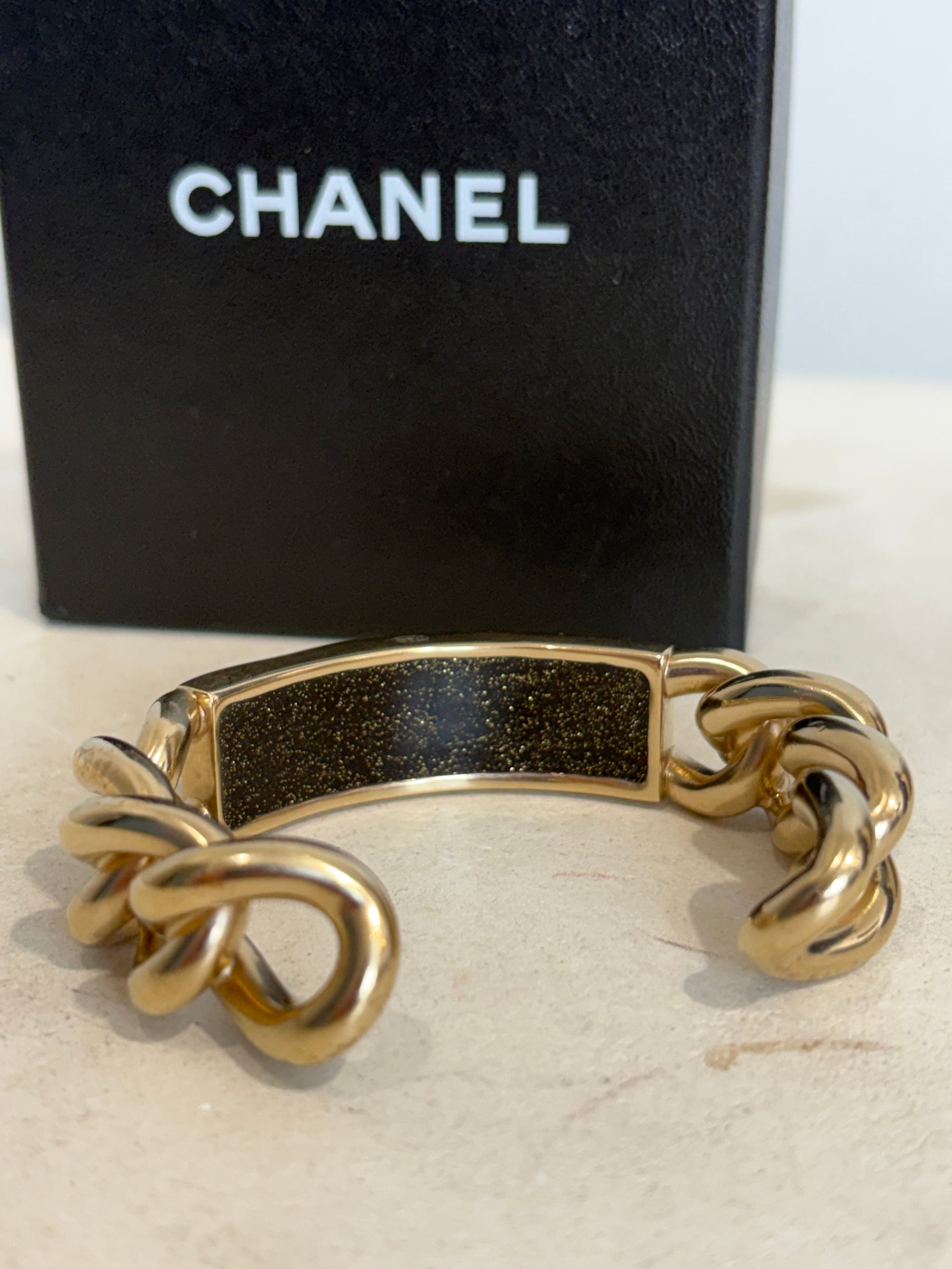 Chanel Gold Tone Cuff