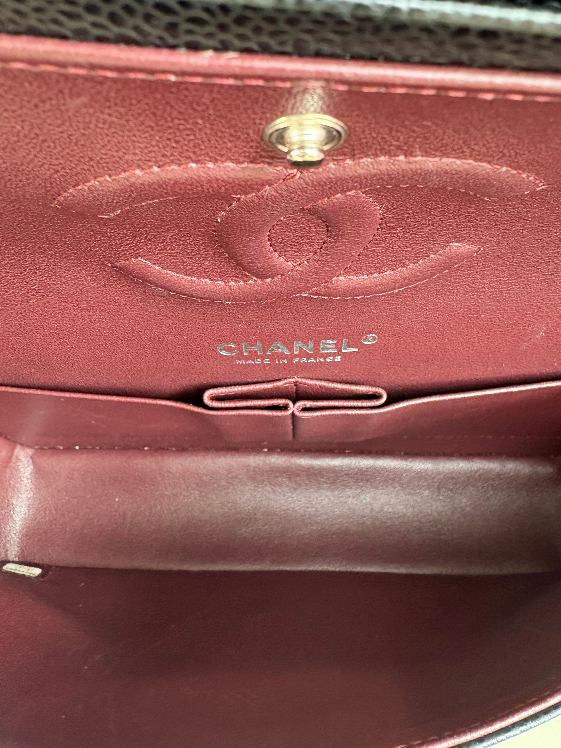 Chanel Black Caviar Leather Medium Classic Flap