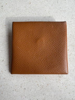 Hermès Gold Epsom Leather Bastia Coin Purse