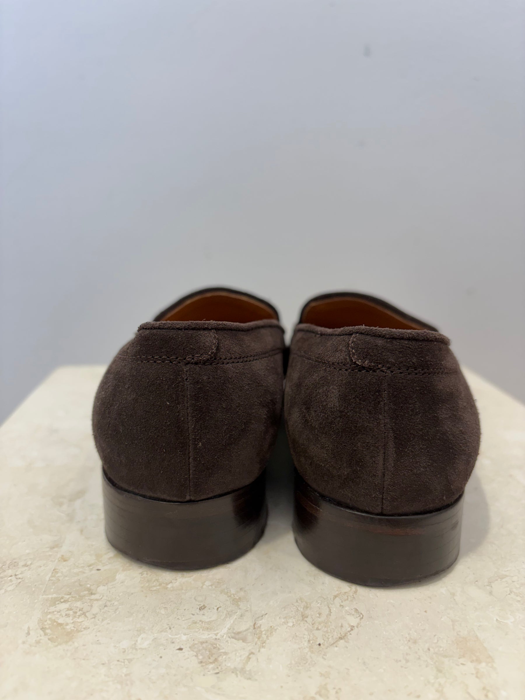 Emme Parsons Chocolate Suede Loafers, 37