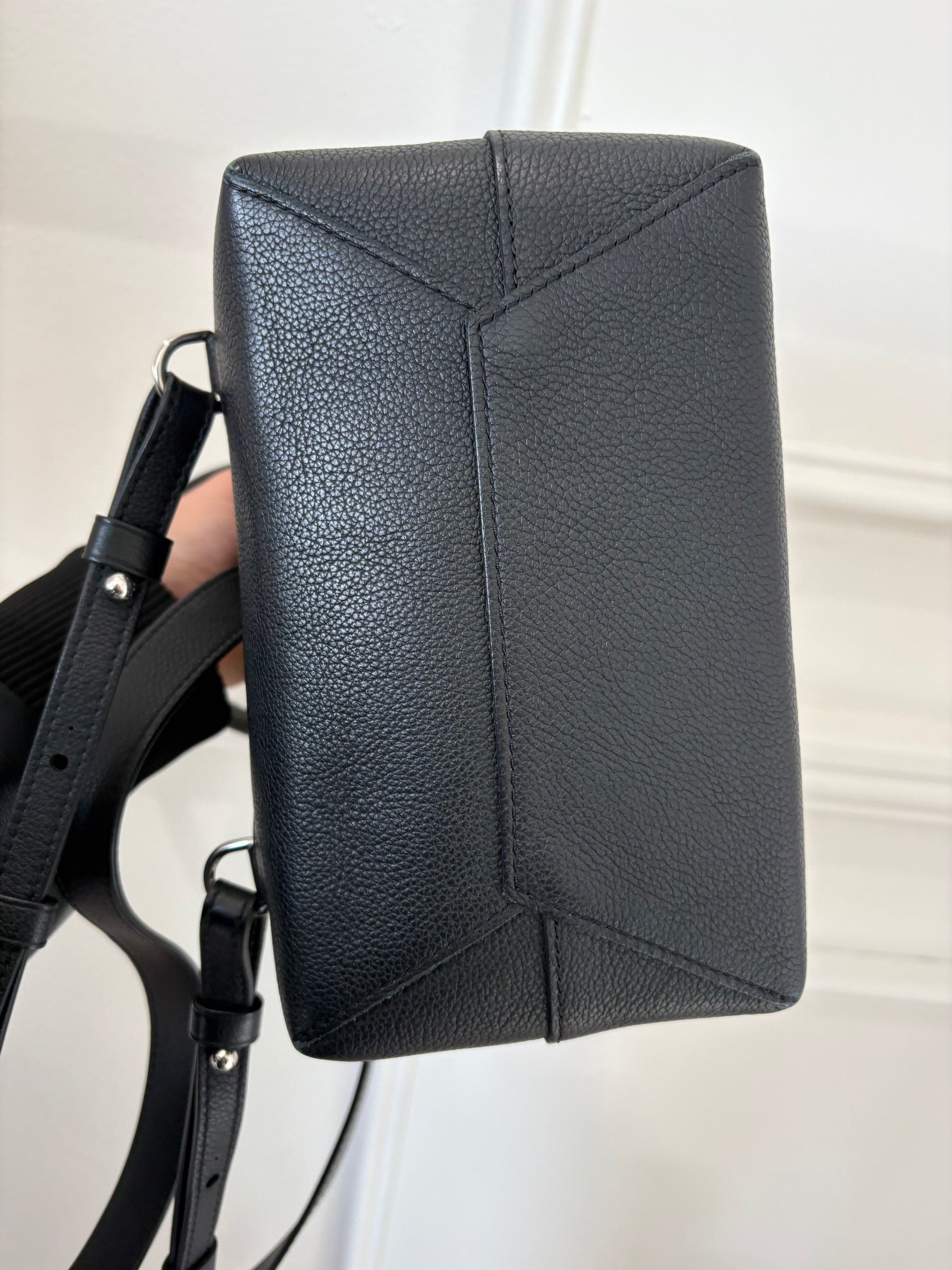 Louis Vuitton Black Leather LockMe Backpack