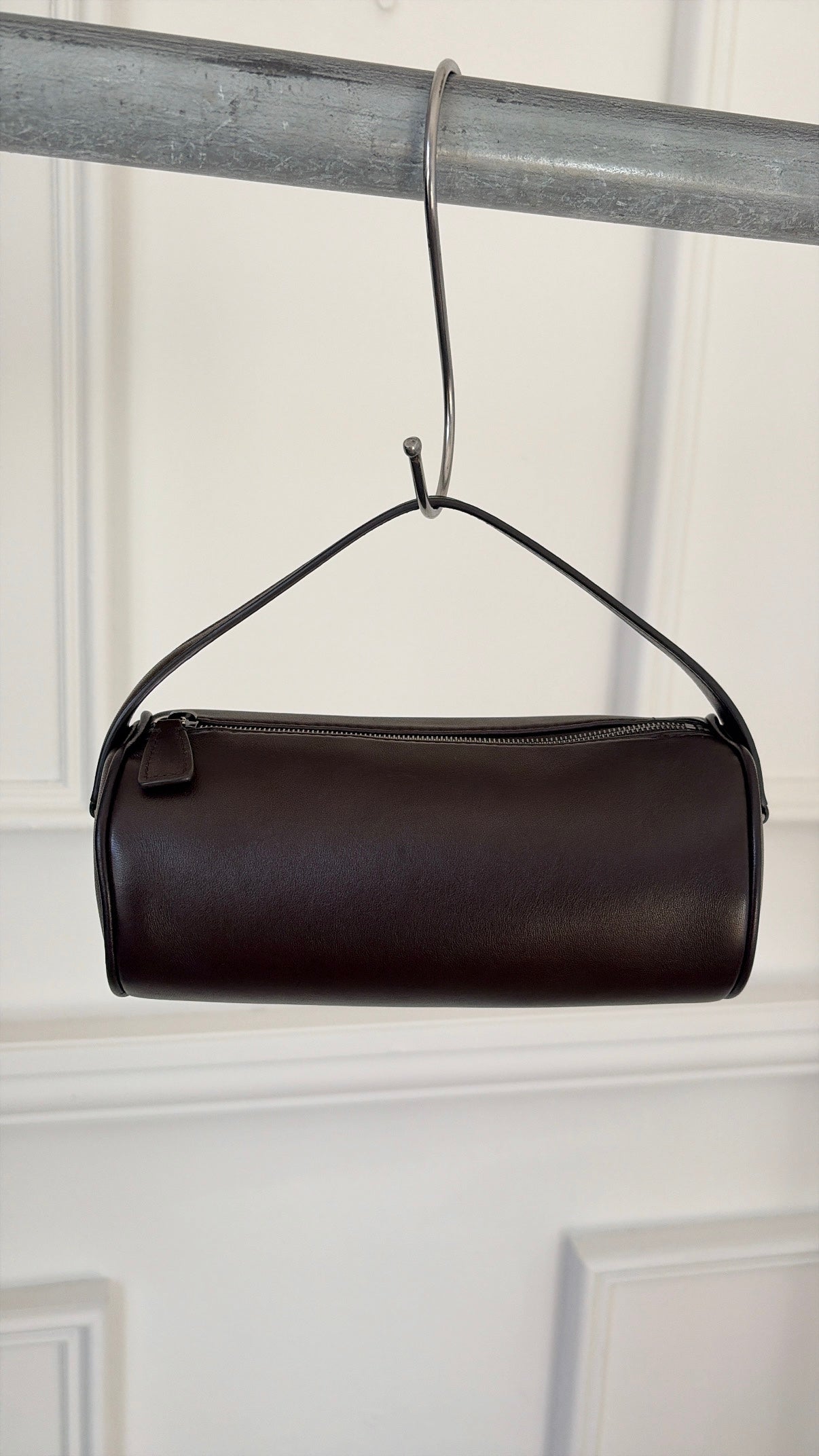 The Row Round 90's Bag In Chocolate
