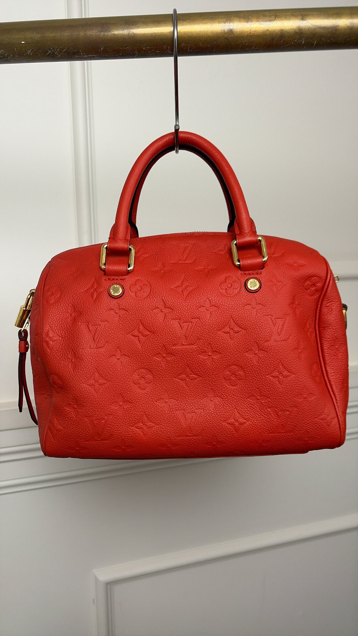 Louis Vuitton Terracotta Empreinte Leather Speedy 25