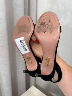 Aquazzura Suede Slingback Pumps, 36.5