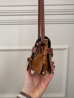 Loewe Tan Leather Mini Gate Bag