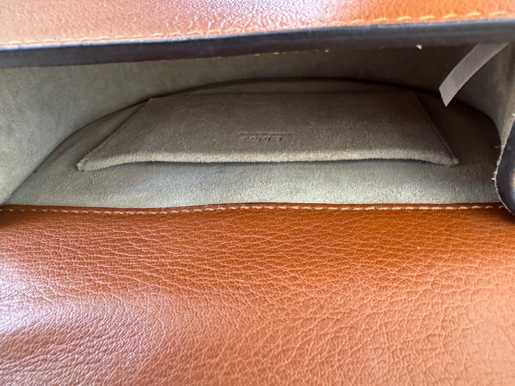 Chloé Tan Leather and Suede Nile Bracelet Bag