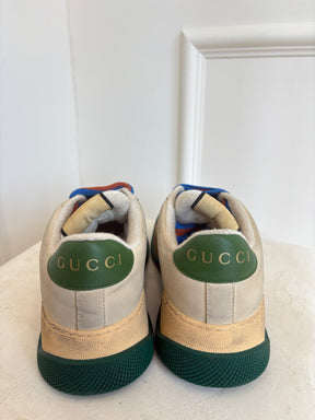 Gucci Chunky White and Green Sneakers, 40