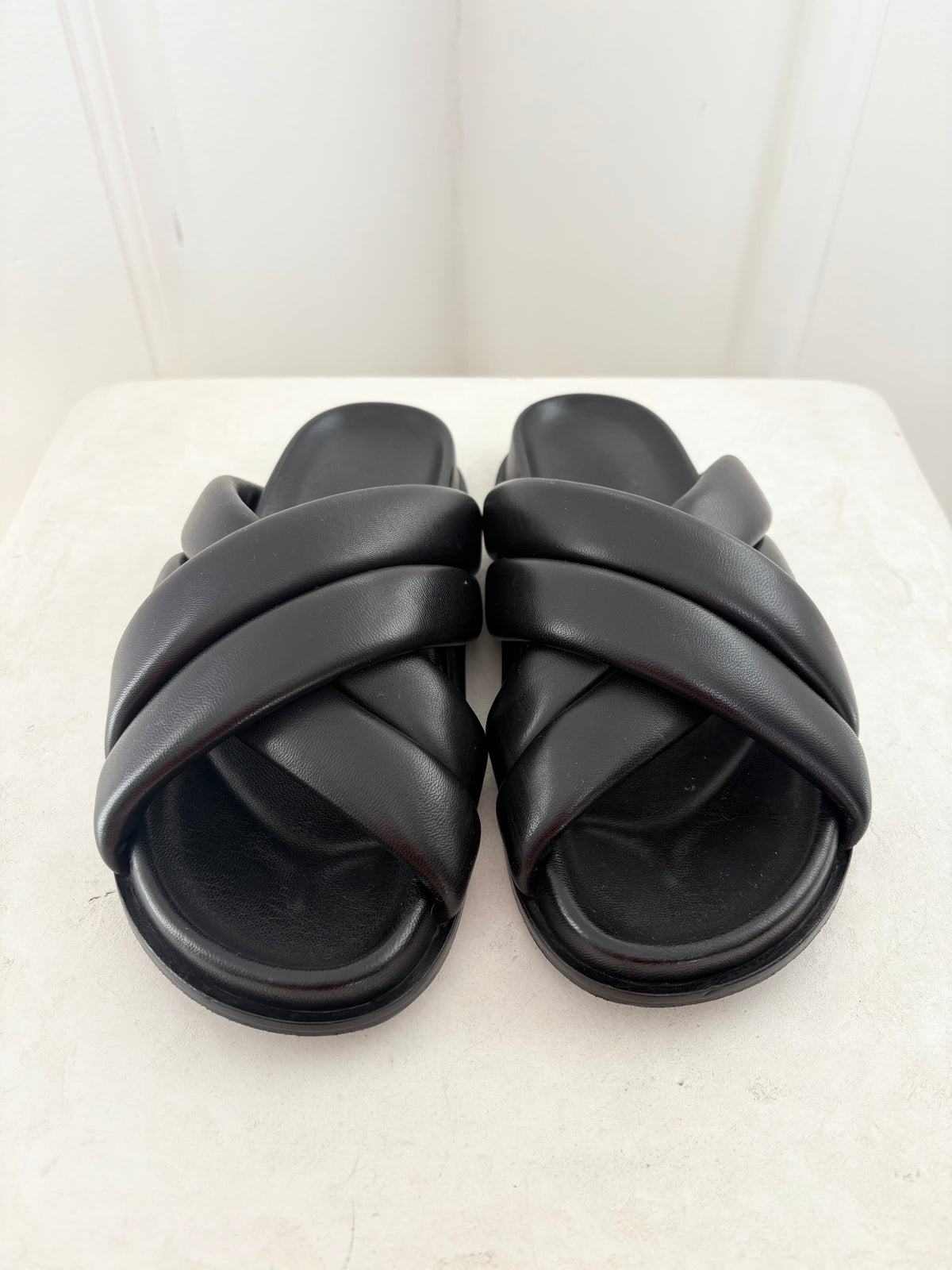 Anine Bing Cross Over Slides, 36