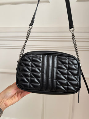 Gucci Black Leather Marmont Camera Bag