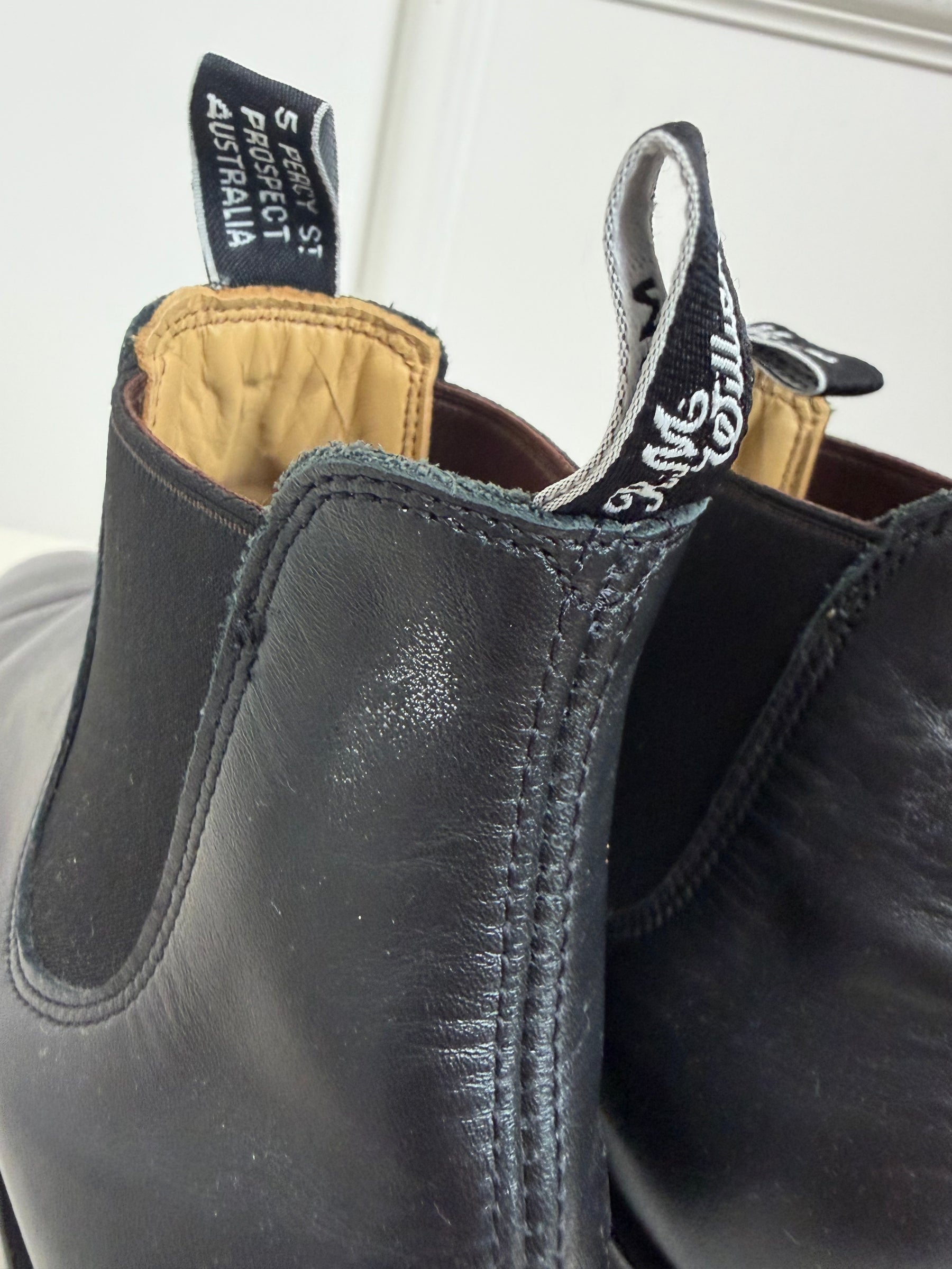 RM Williams Black Chelsea Boots, 38D