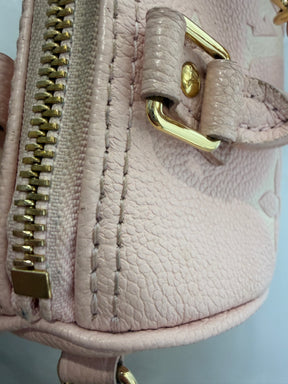 Louis Vuitton Pale Pink Monogram Empreinte Leather Nano Speedy