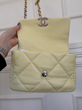 Chanel 19 Yellow Leather Crossbody Bag