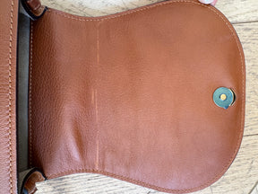 Chloé Tan Leather and Suede Nile Bracelet Bag