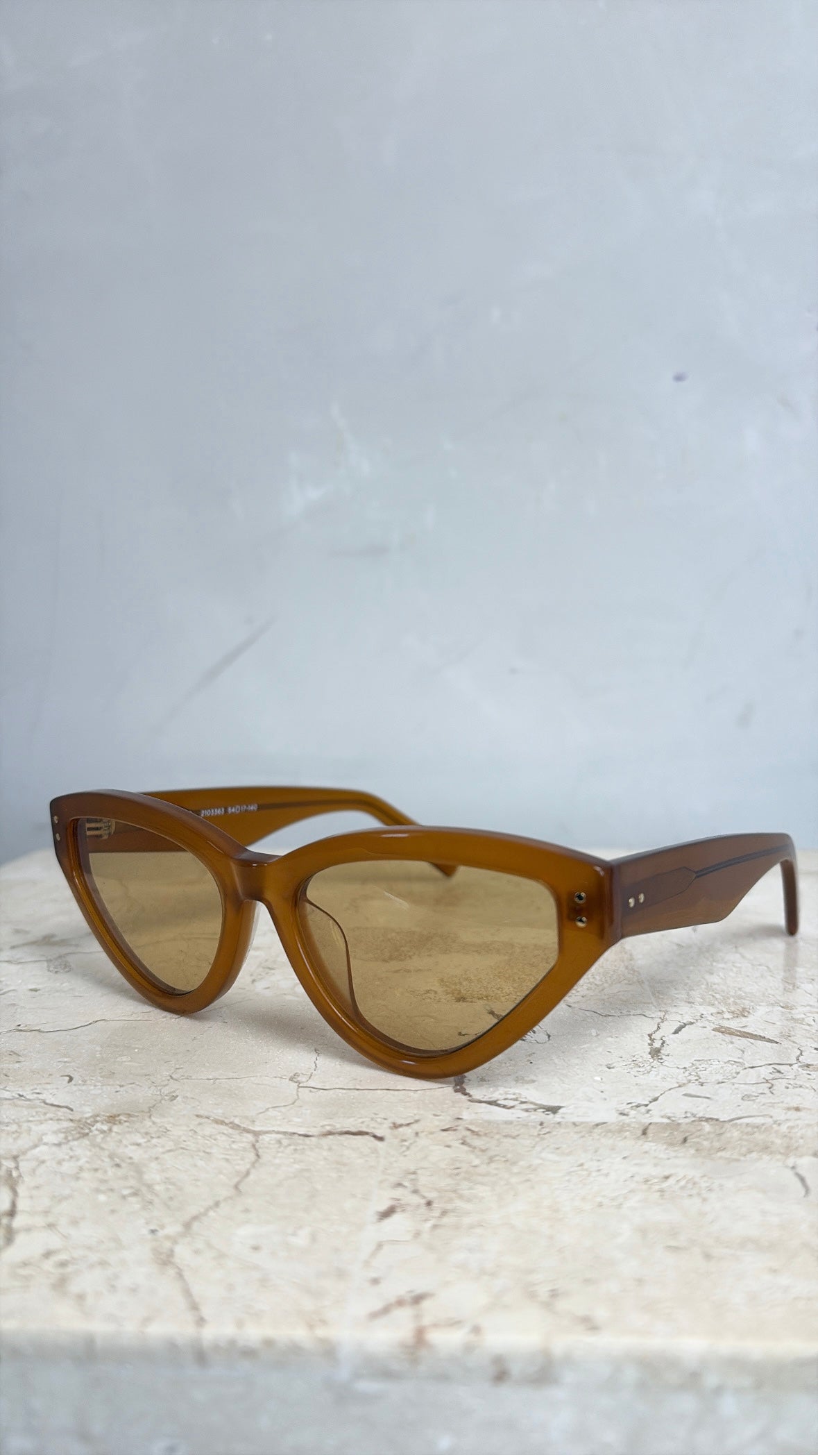 Oroton Orange Cat Eye Sunglasses
