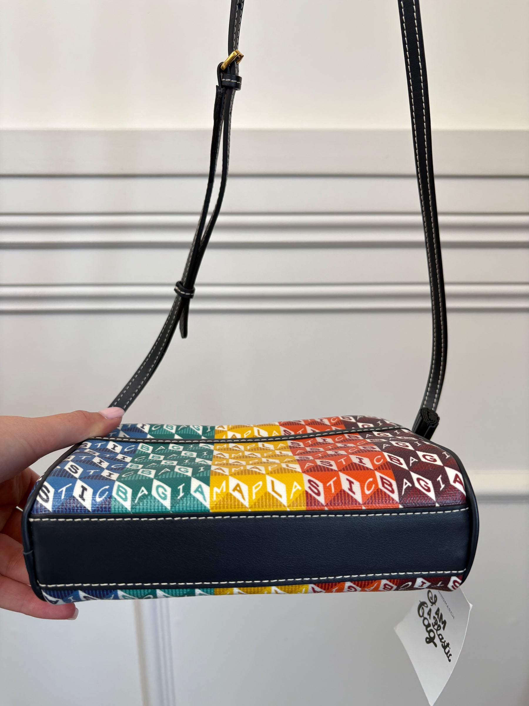 Anya Hindmarch Multi colour "I Am A Plastic Bag" Camera Bag