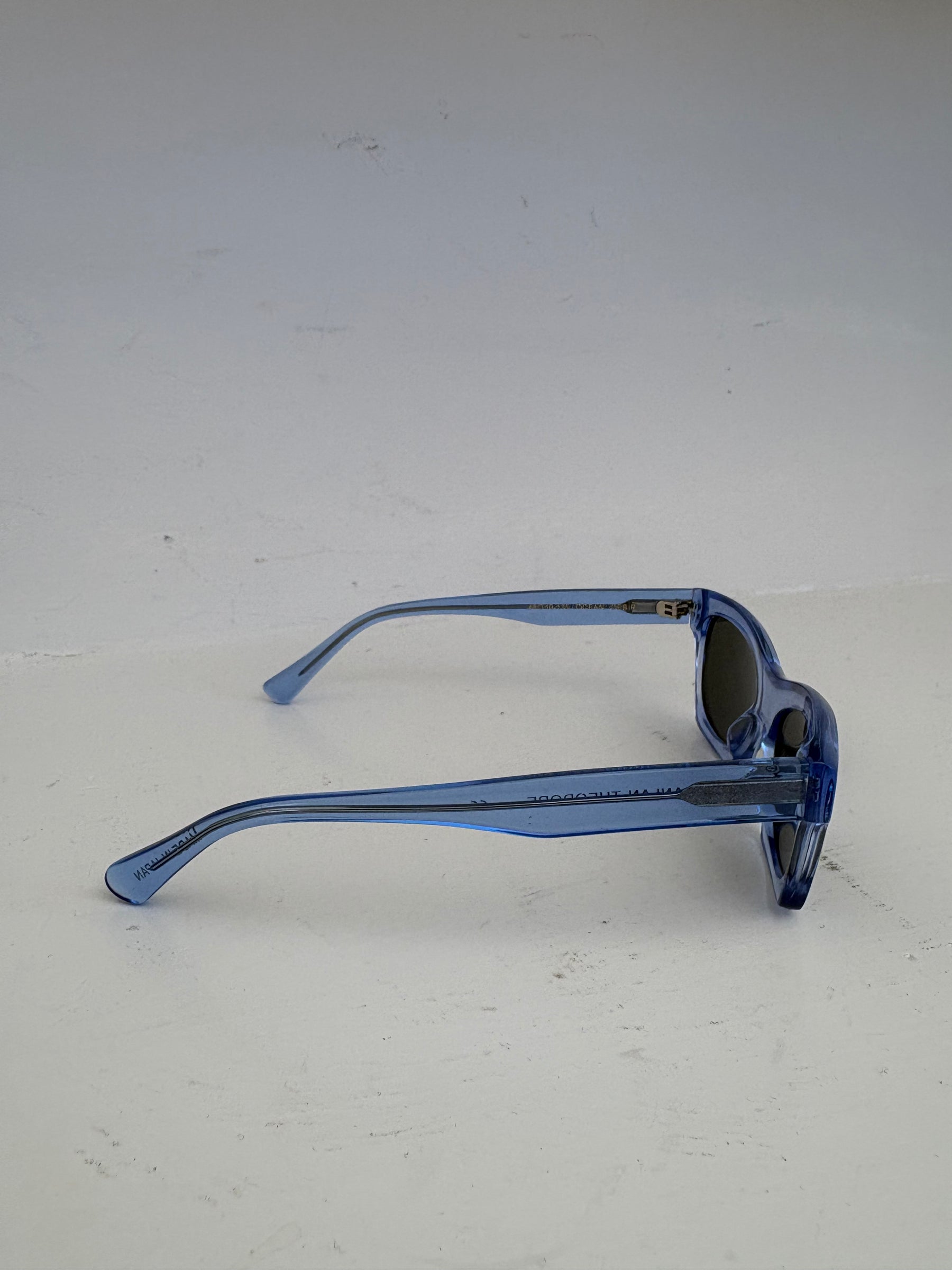 Scanlan Theodore Blue Acetate Cat Eye Sunglasses