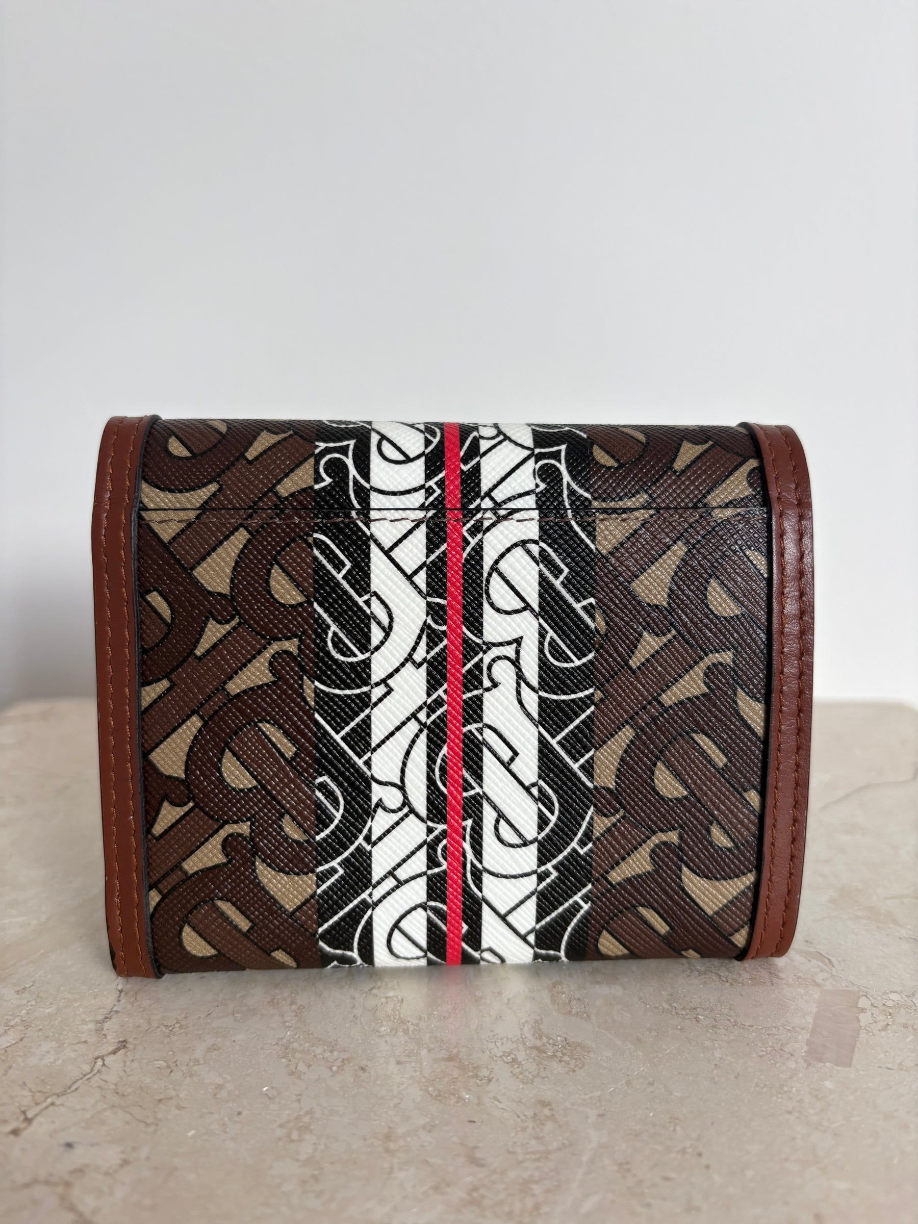 Burberry TB Logo Tri Fold Out Wallet