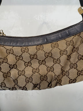 Gucci Monogram Canvas Shoulder Bag