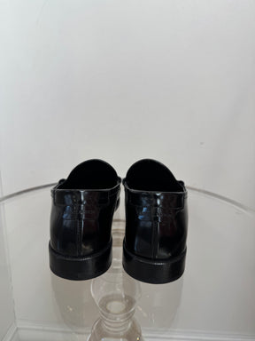 Saint Laurent Black Leather Le Loafer, 38