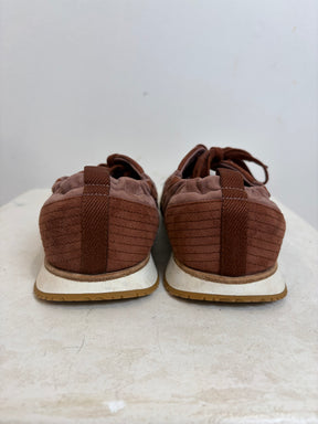 Hermes Antique Rouge Suede Jet Sneaker, 40