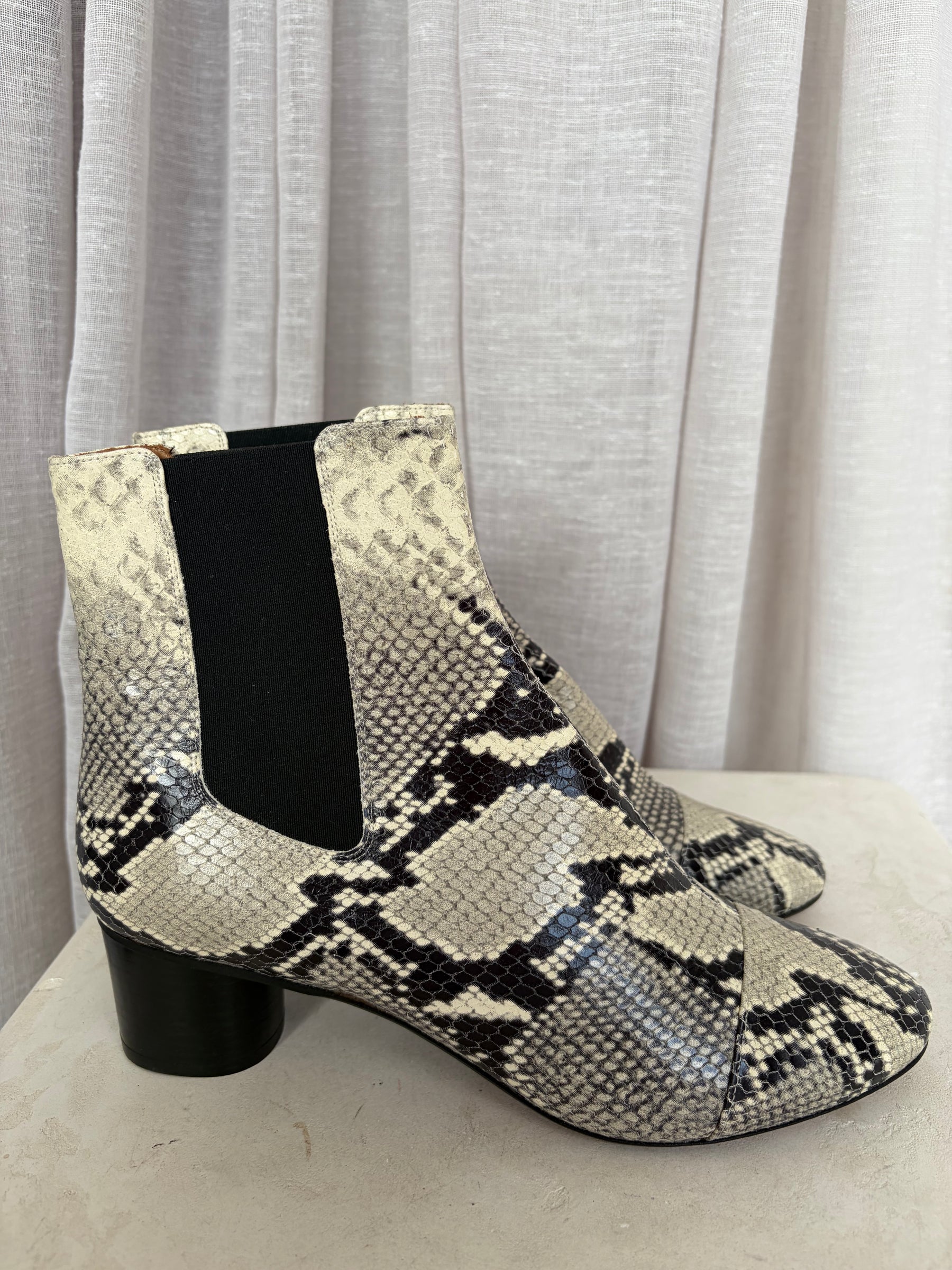 Isabel Marant Python Embossed Boots, 41