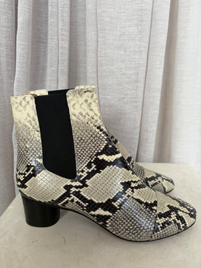 Isabel Marant Python Embossed Boots, 41
