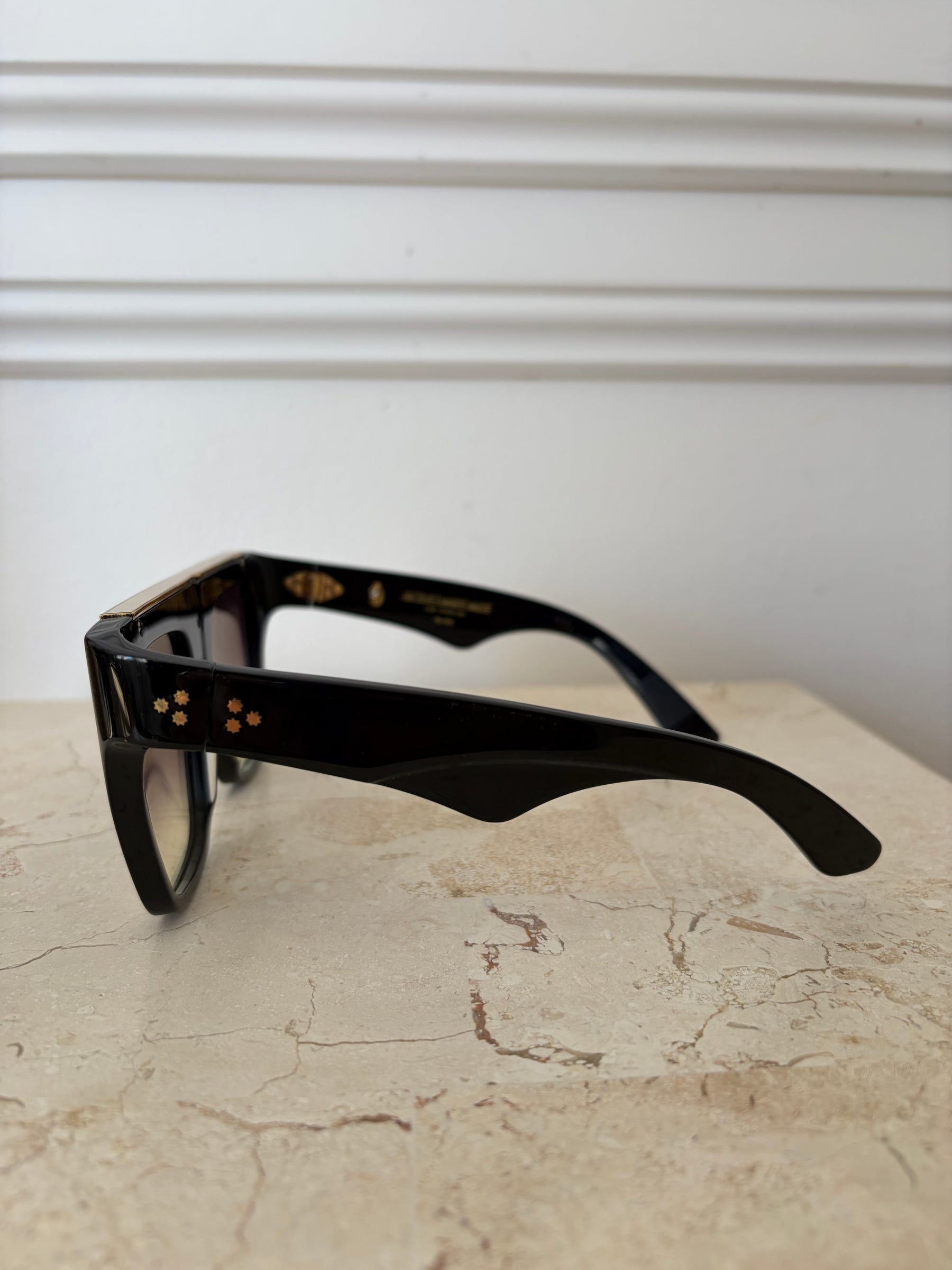 Jacques Marie Mage Selini Sunglasses Black Gold