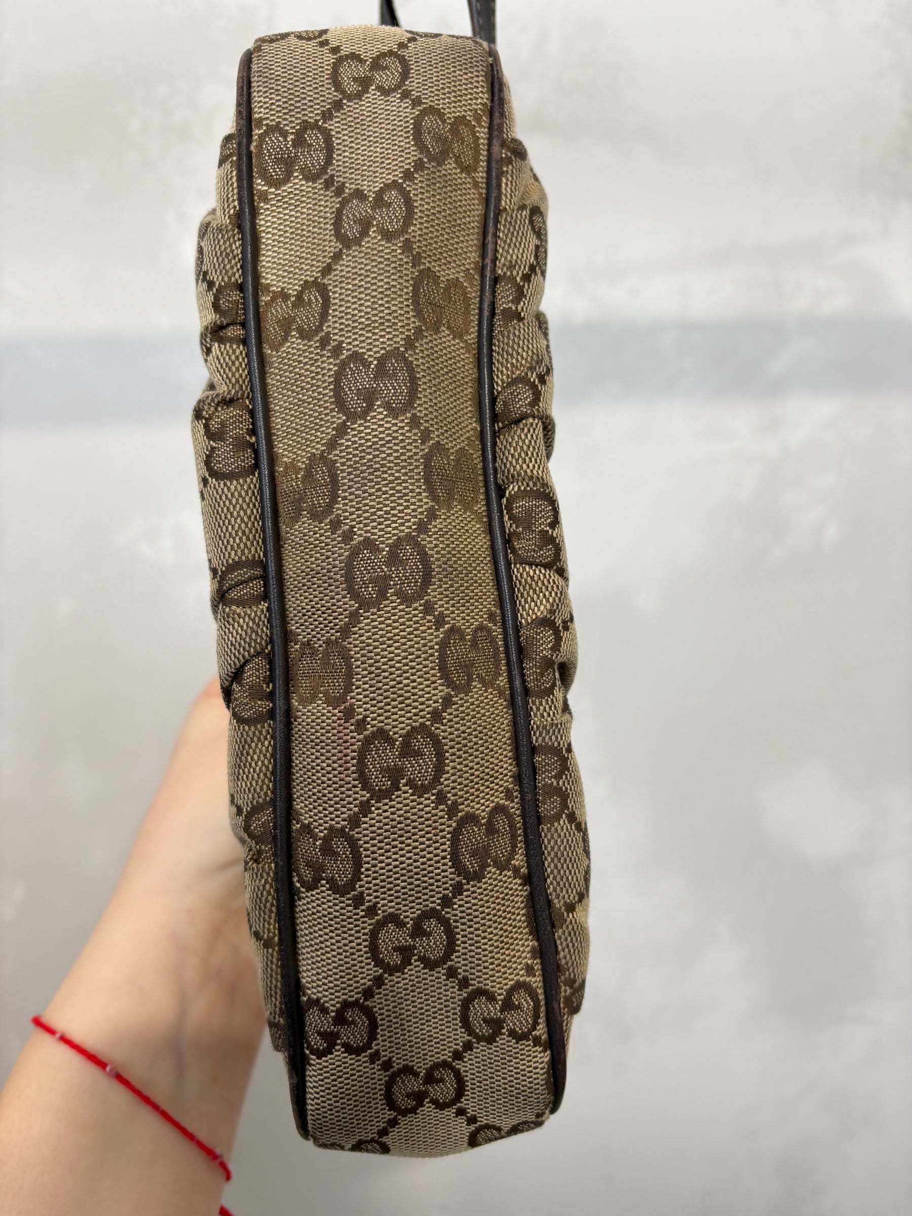 Gucci Monogram Canvas Shoulder Bag