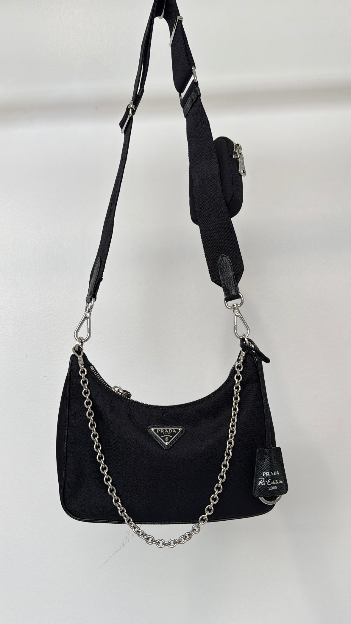 Prada Black Re-Edition 2005 Re-Nylon bag