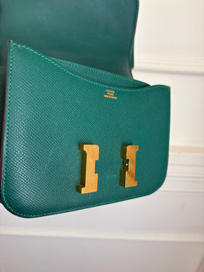 Hermès Constance 18 in Malachite Epsom Leather