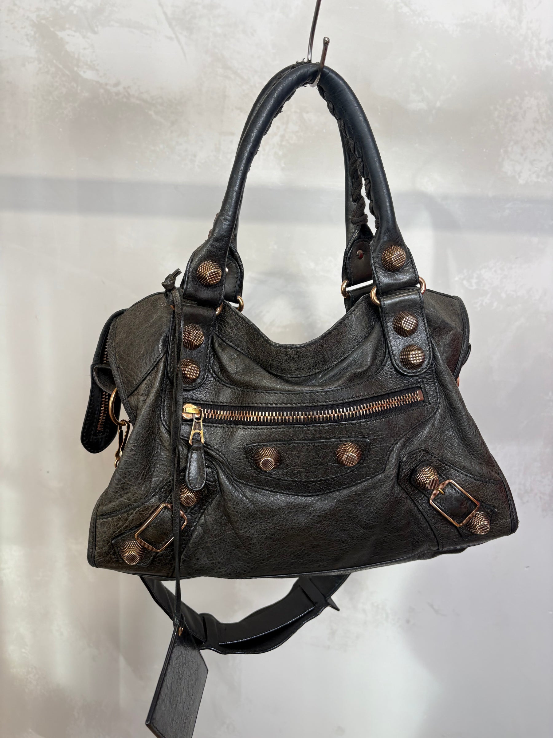 Balenciaga Charcoal City Bag