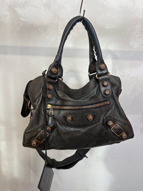 Balenciaga Charcoal City Bag