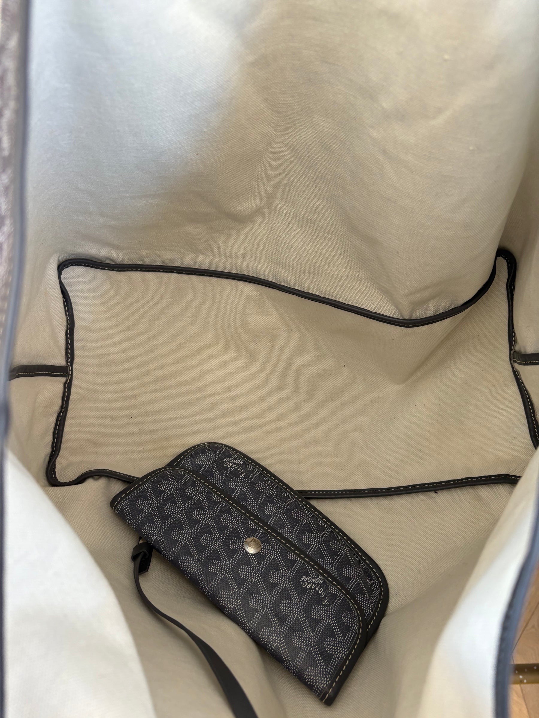 Goyard Saint Louis Tote Bag In Grey