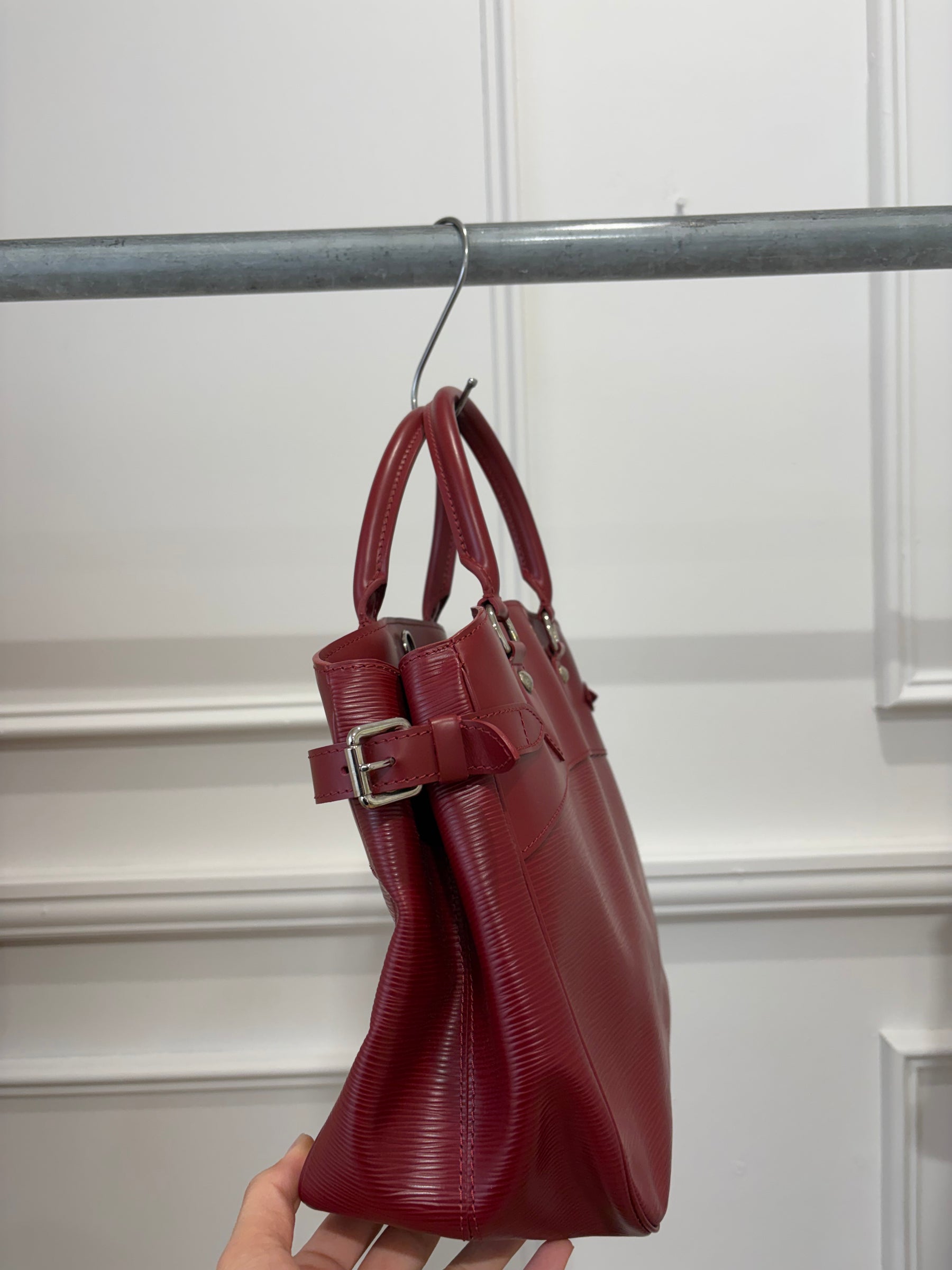 Louis Vuitton Red Epi Passy PM Tote Bag Louis Vuitton