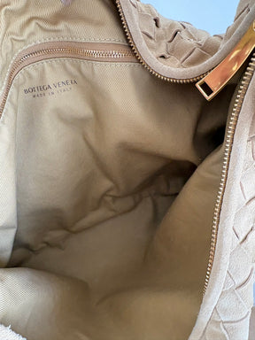 Bottega Veneta Beige Suede Jodie Bag