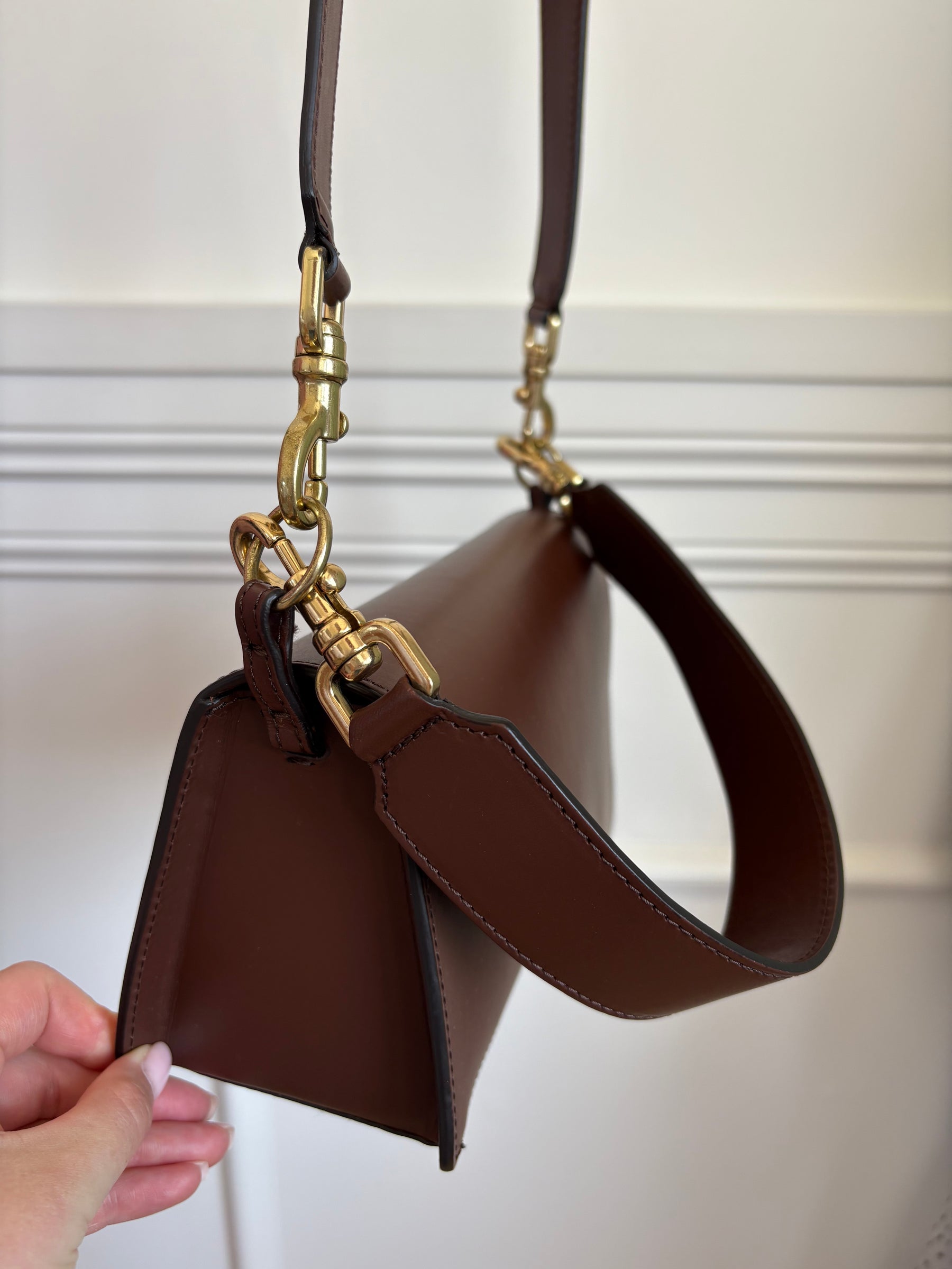 ATP Atelier Brown Leather Flap Bag