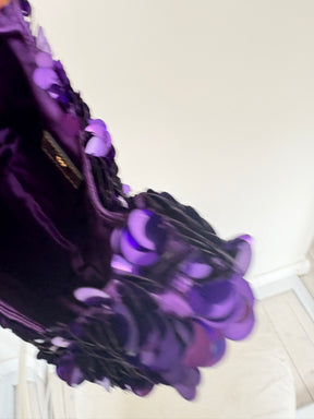 Anya Hindmarch Purple Sequinned 'Cadbury Dairy Milk' Bag